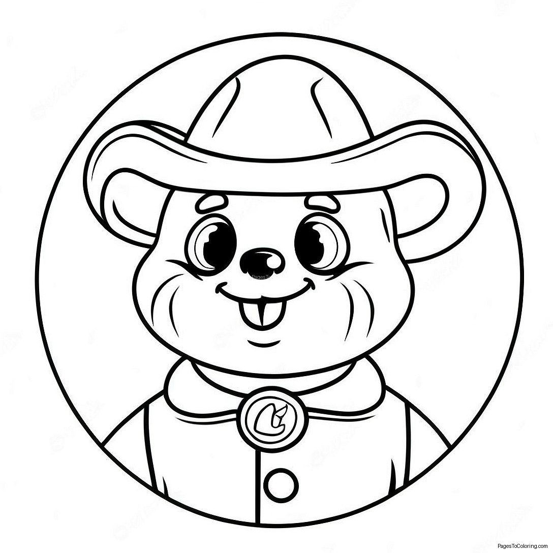 Buc-Ee's Logo Coloring Page