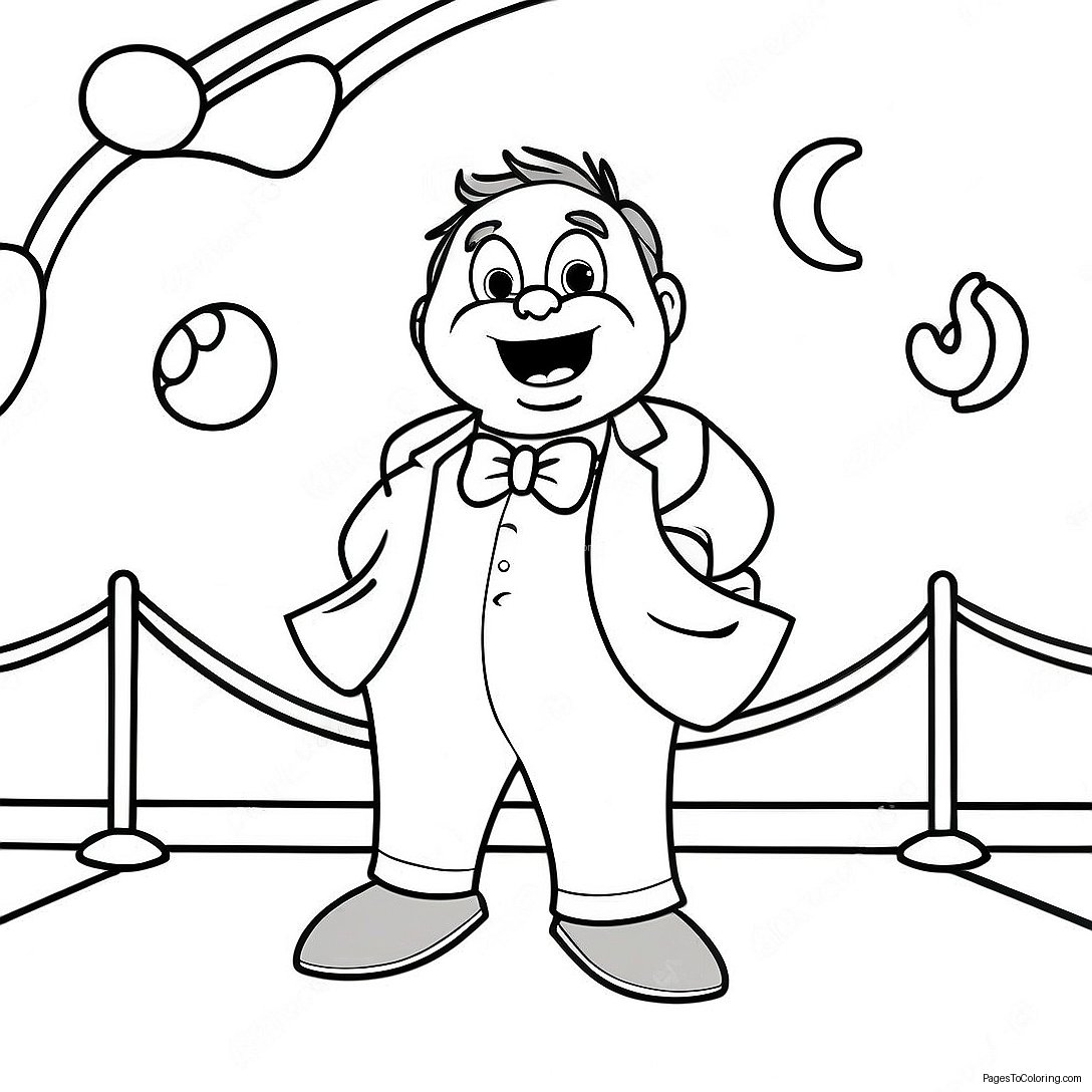 Buster Moon Singing On Stage Coloring Page 2242 1905