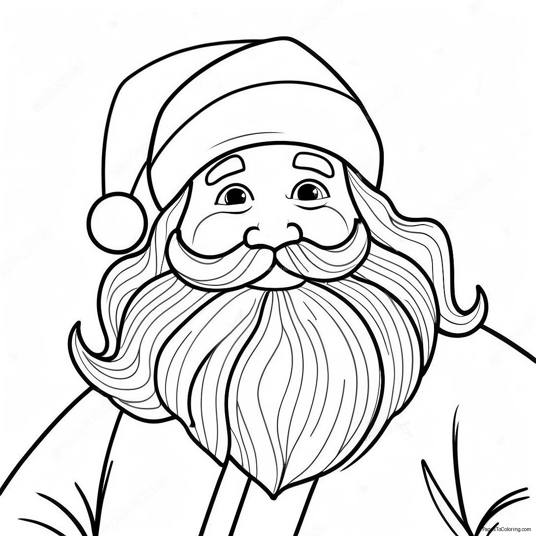 Charming Vintage Santa Claus Coloring Page 10542 8746