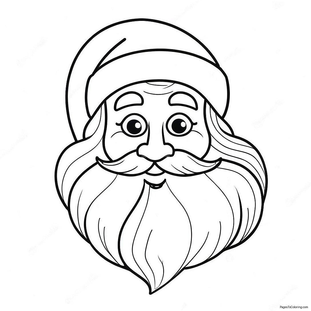 Charming Vintage Santa Claus Coloring Page 10542 8748