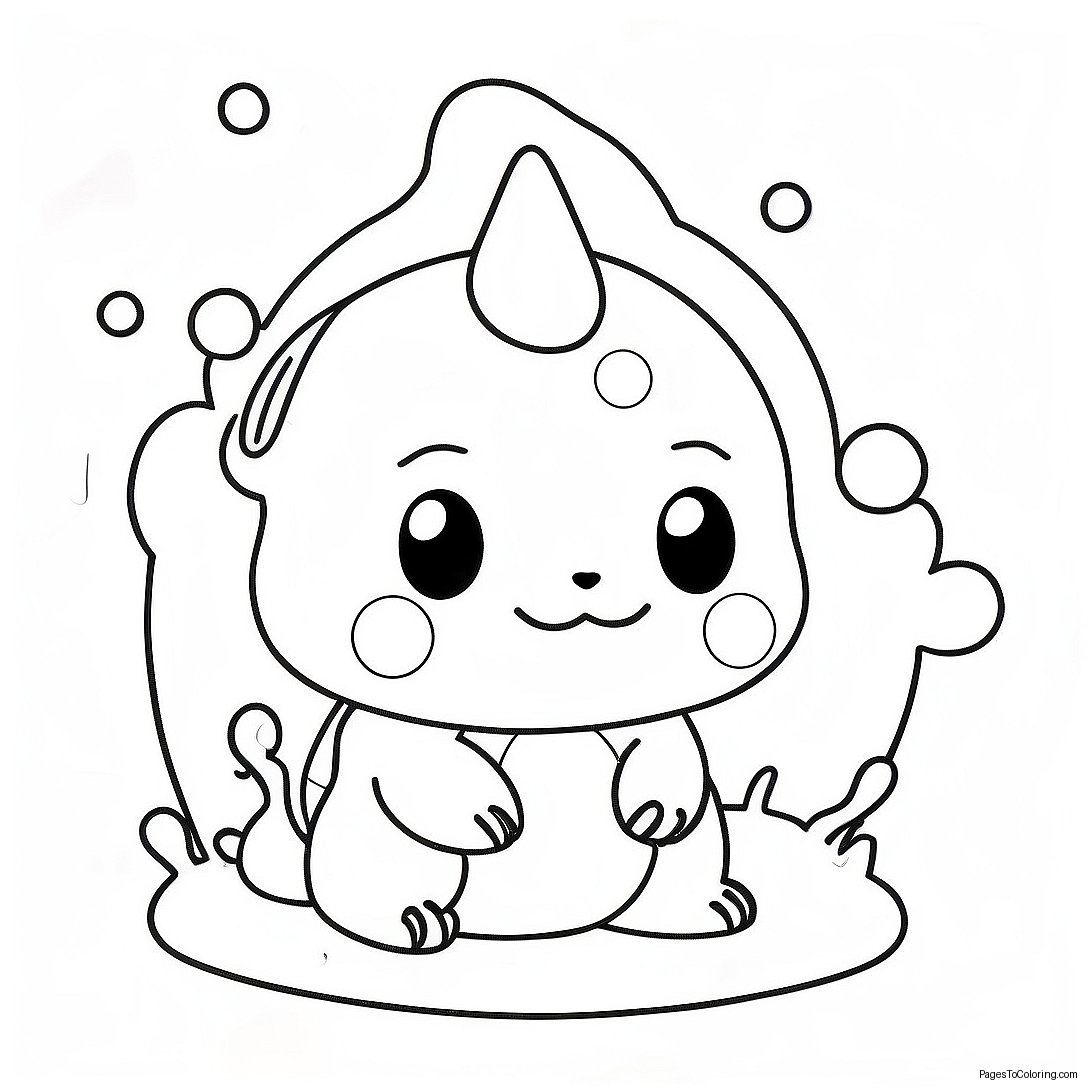 Cute Water Type Pokemon Coloring Page 19664 15994