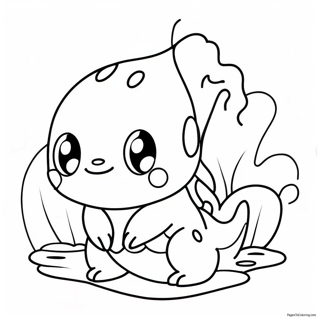 Cute Water Type Pokemon Coloring Page 19664 15996