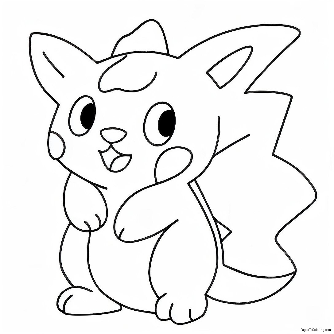 Electric Type Pokemon Coloring Page 60012 48302