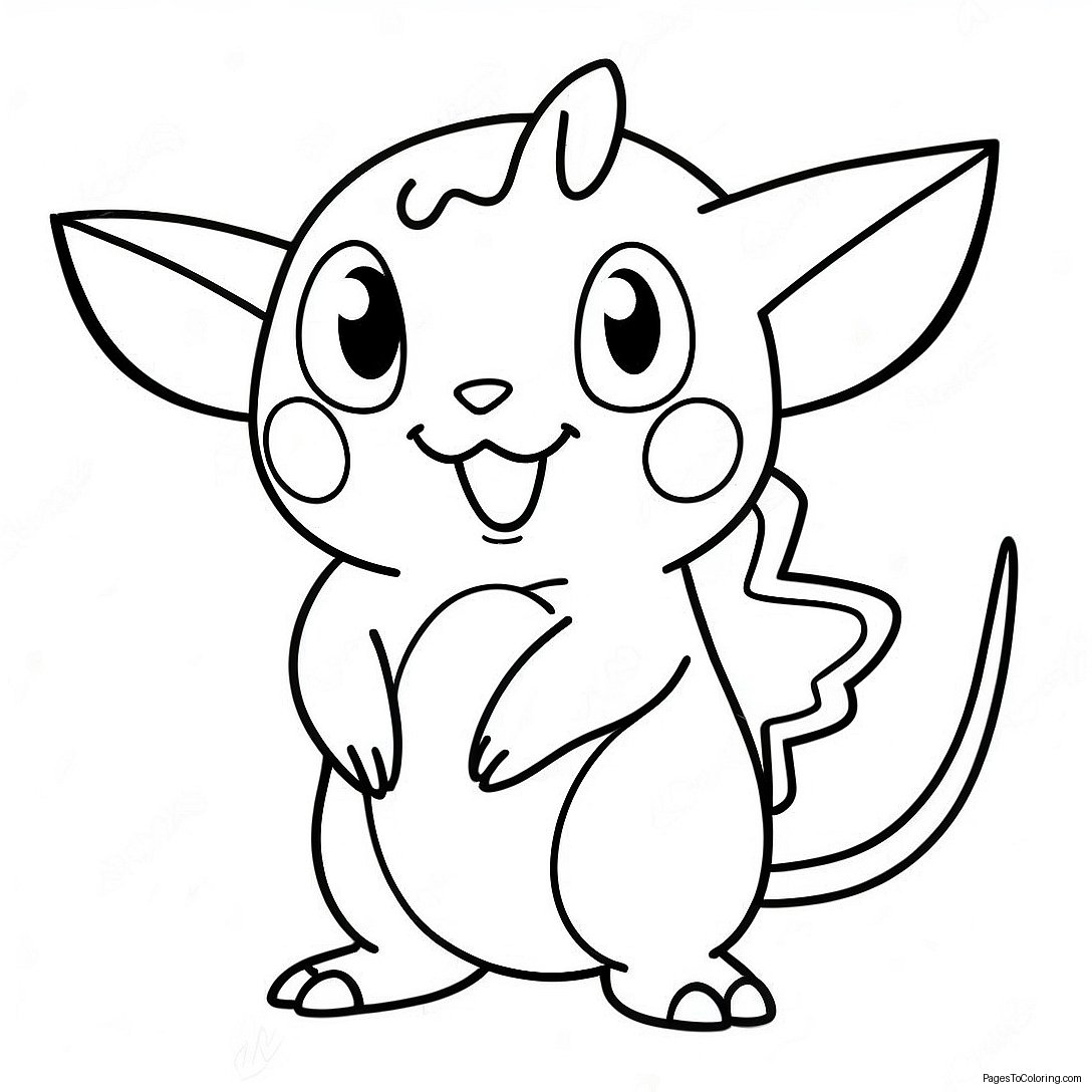 Electric Type Pokemon Coloring Page 60012 48303