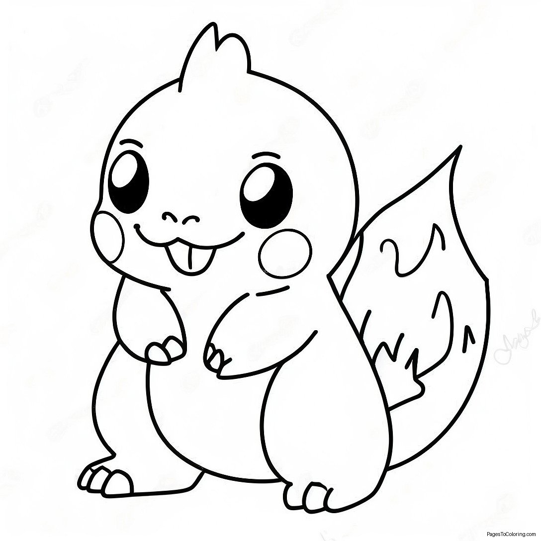 Fire Type Pokemon Coloring Page 39412 31655