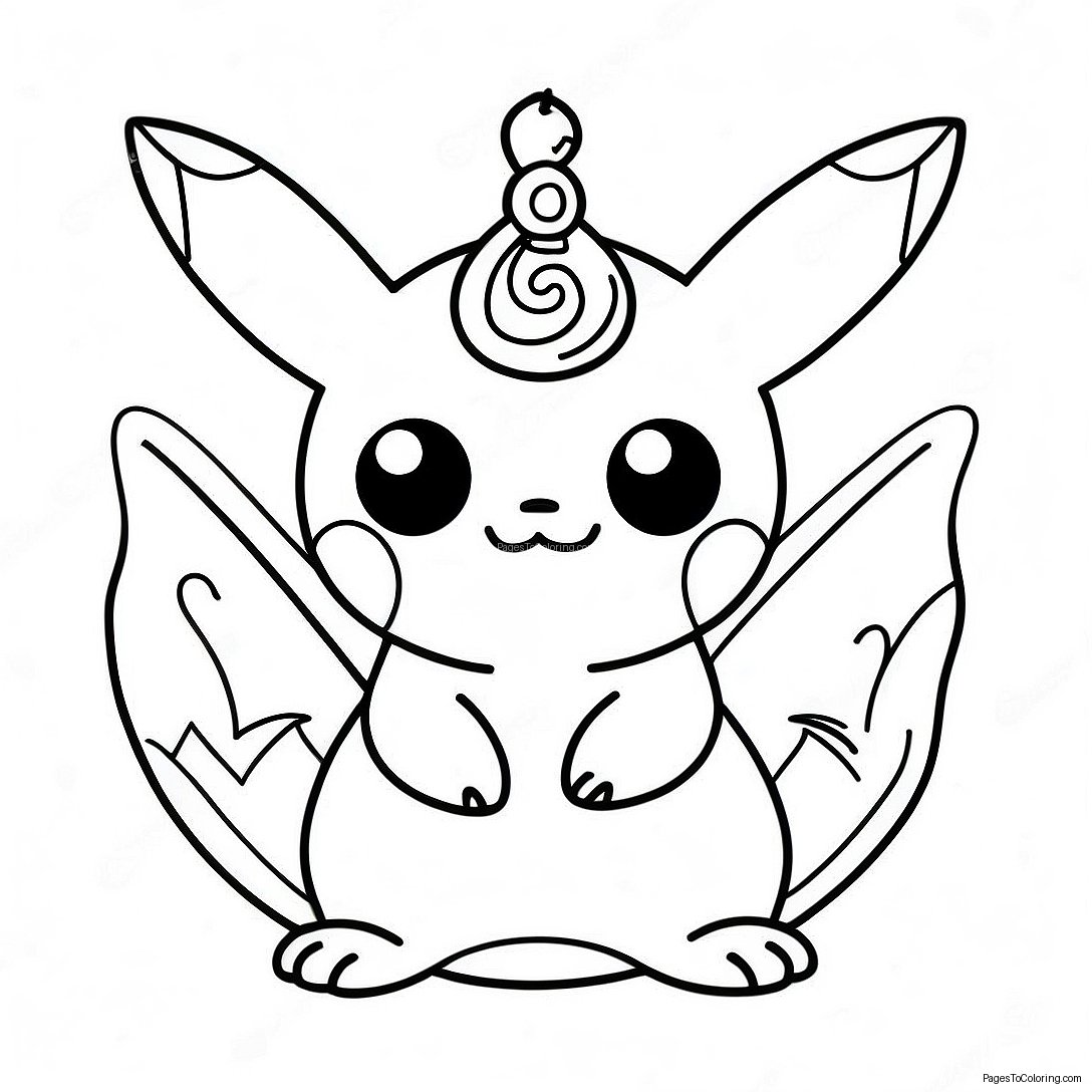 Gothic Dark Type Pokemon Coloring Page 68213 54817