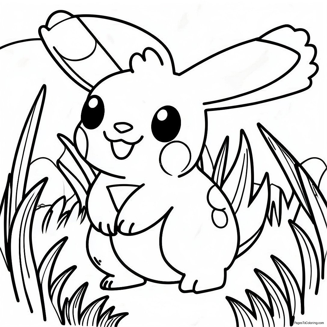 Grass Type Pokemon Coloring Page 37982 30539