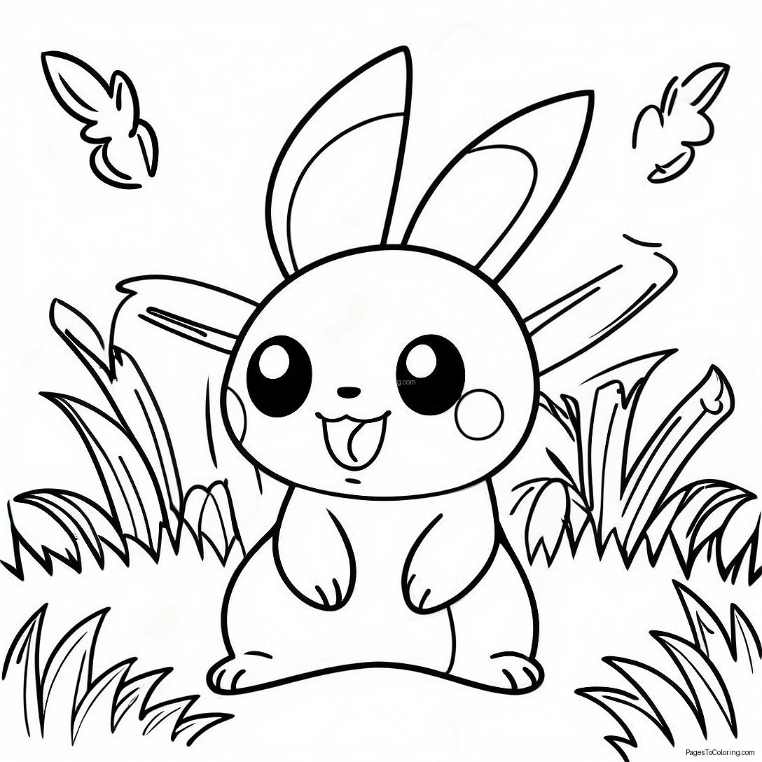 Grass Type Pokemon Coloring Page 37982 30540