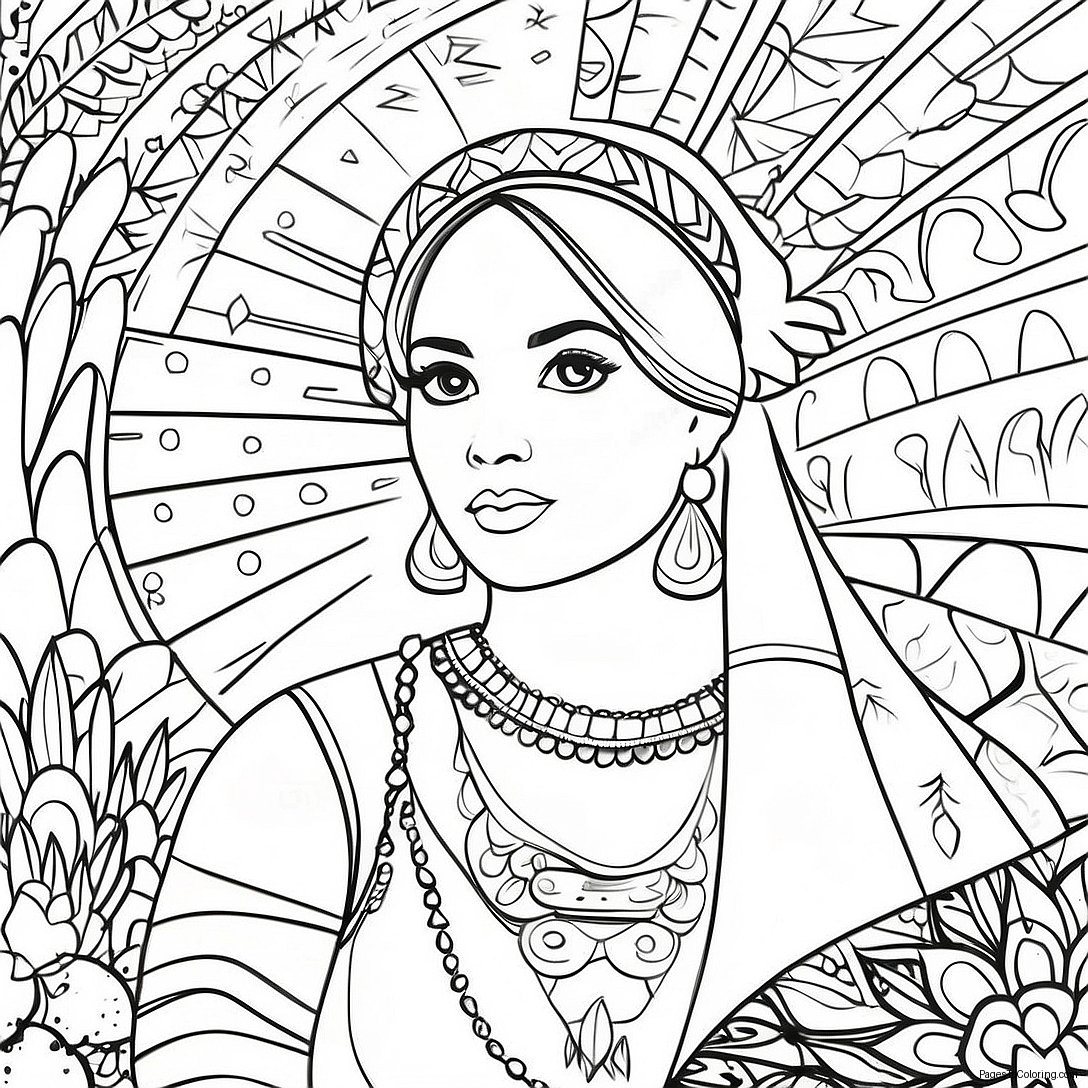 Hispanic Heritage Coloring Page 991 789
