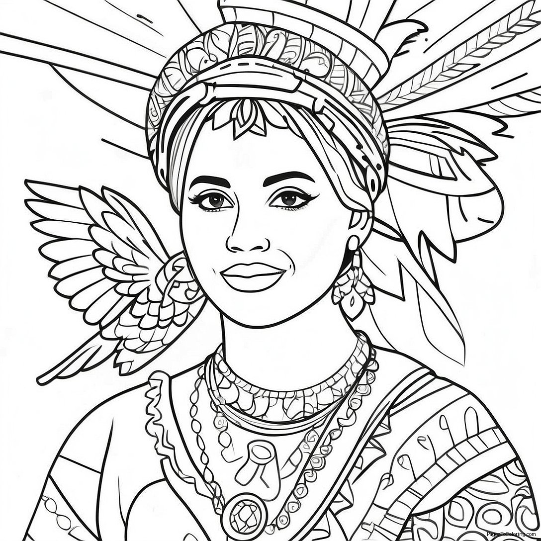 Hispanic Heritage Coloring Page 991 791