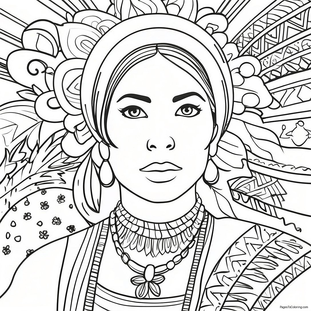 Hispanic Heritage Coloring Page 991 792