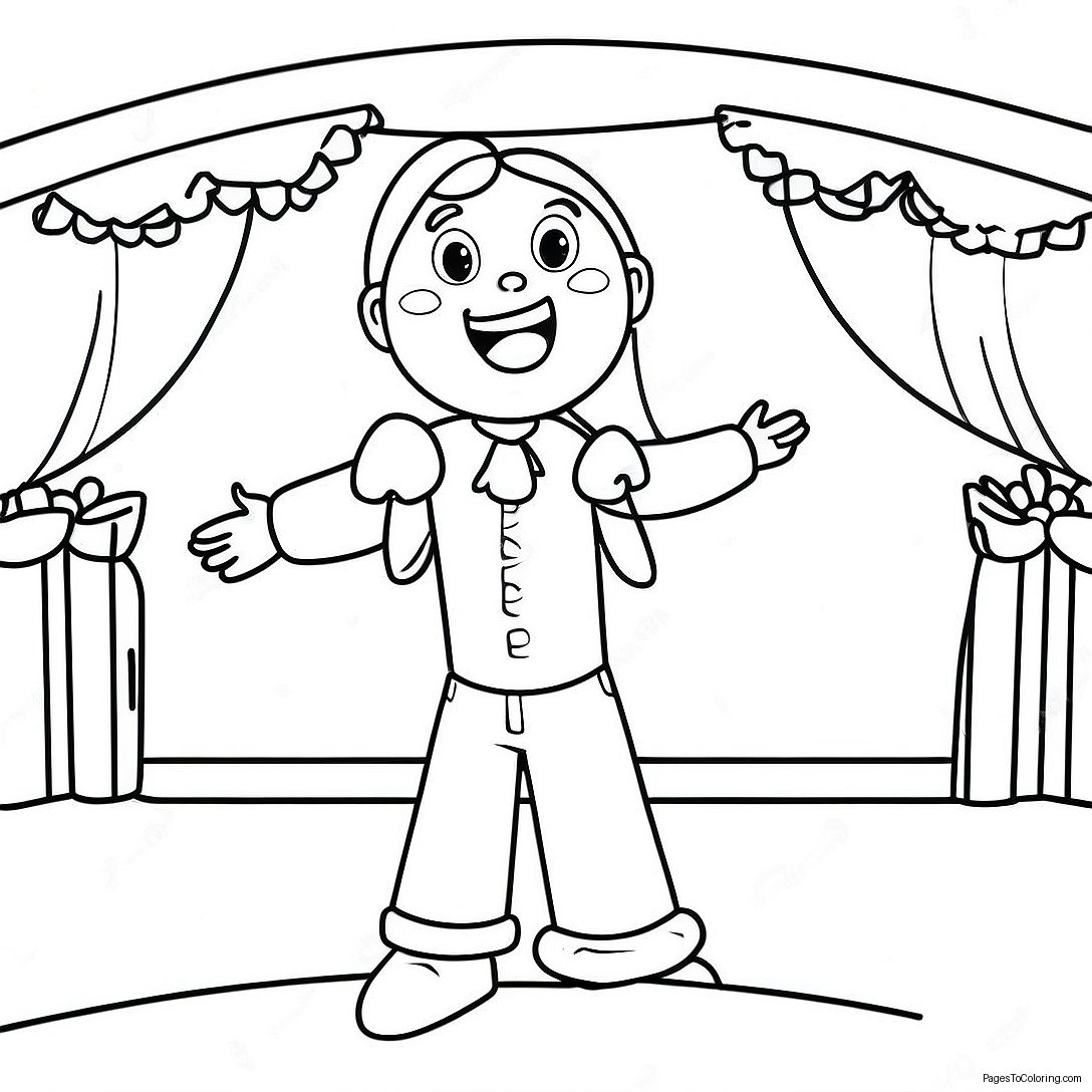 Ice Spice Singing On Stage Coloring Page 12852 10578