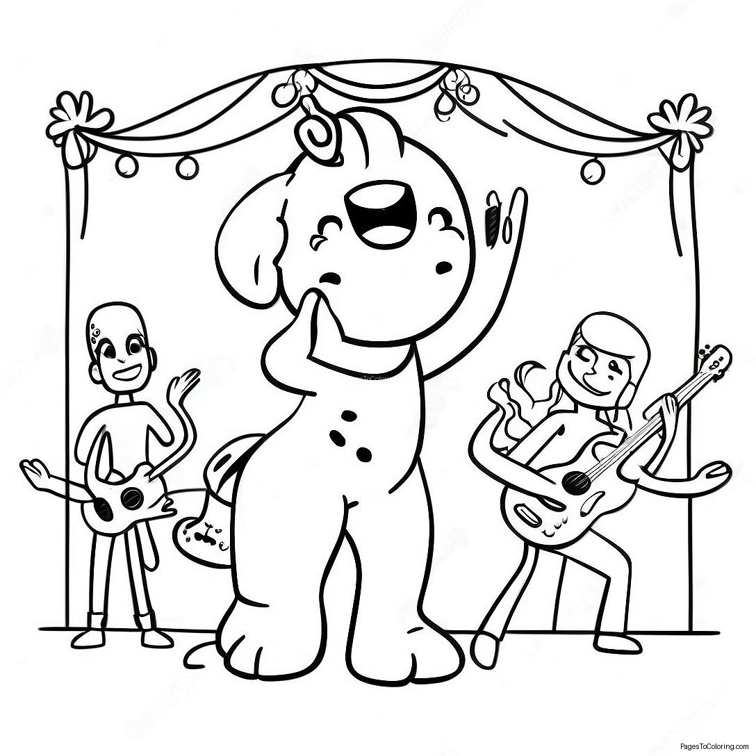 Ice Spice Singing On Stage Coloring Page 12852 10579