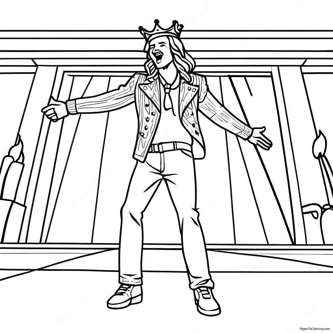 King Von Performing On Stage Coloring Page 10842 8981