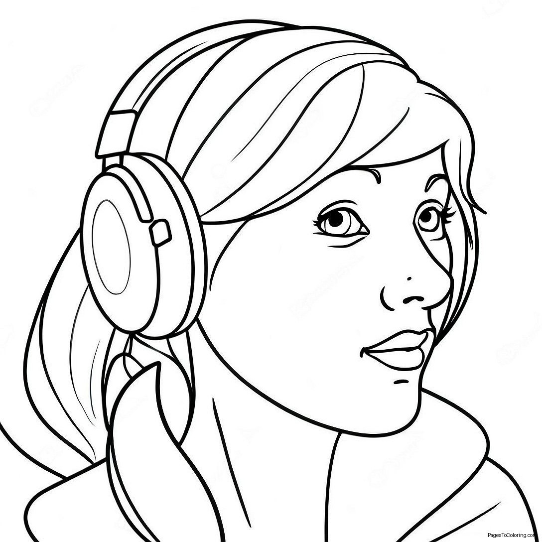 Listening Coloring Page 35082 28227