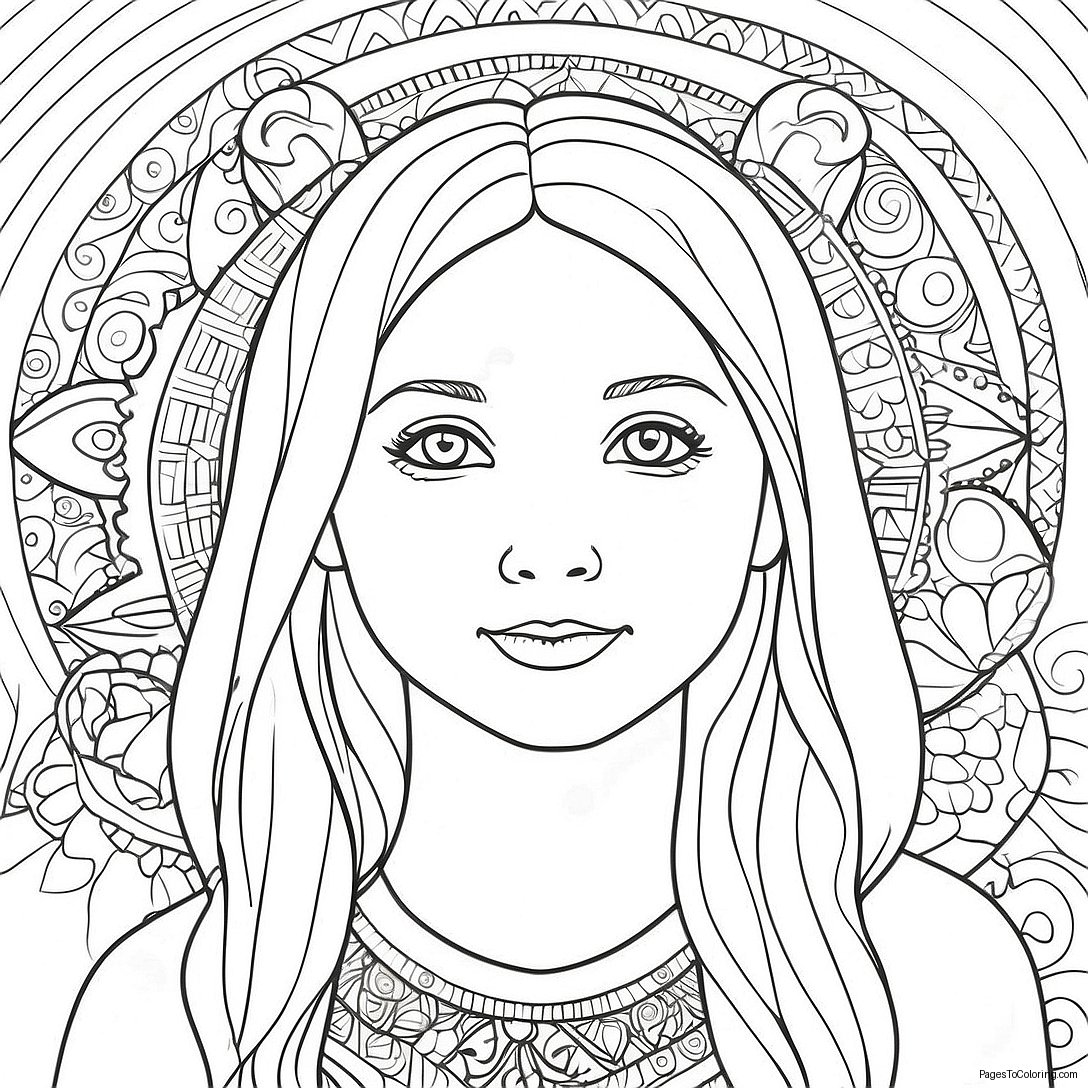 Mia Coloring Page 68032 54678 