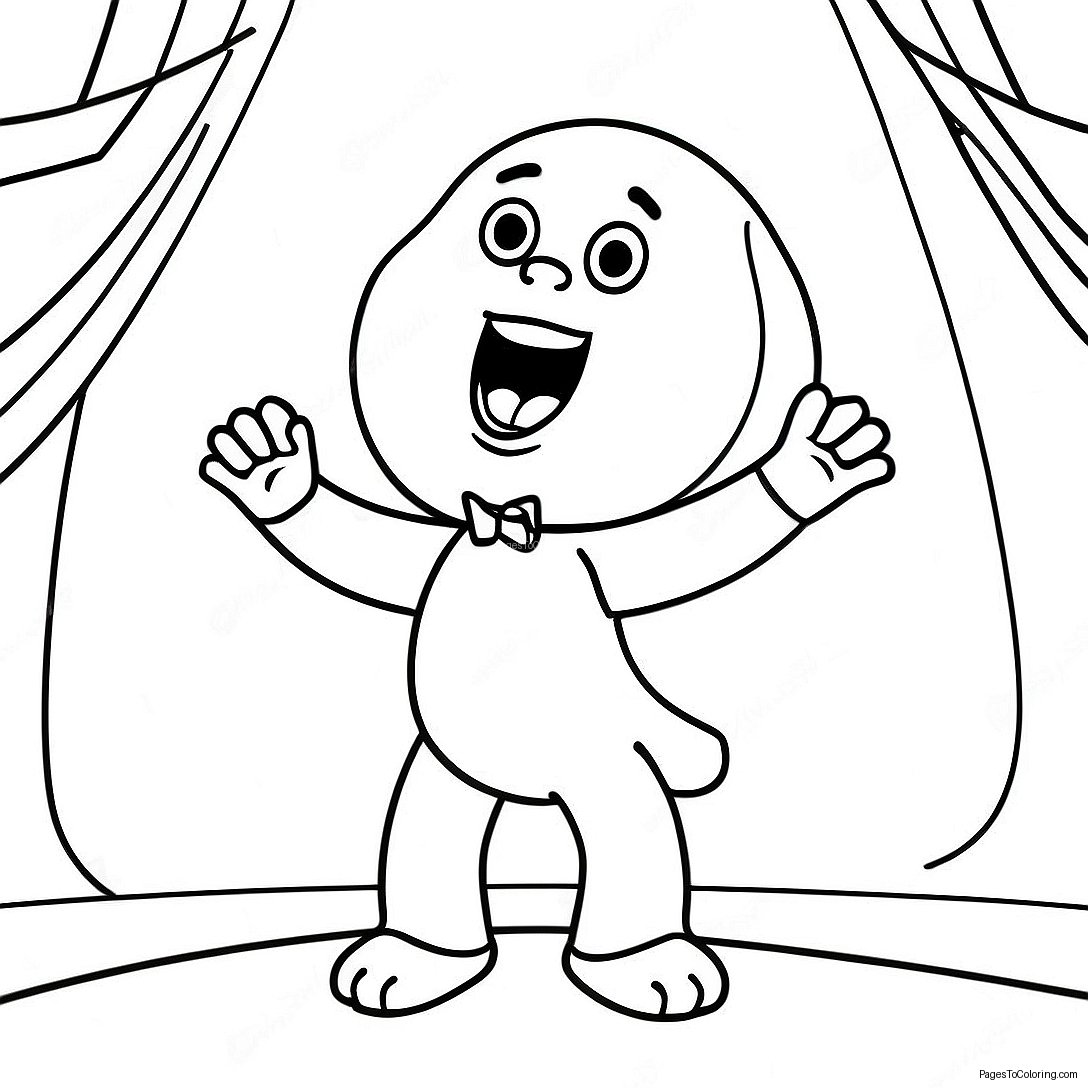 Nooshy Singing On Stage Coloring Page 66463 53422