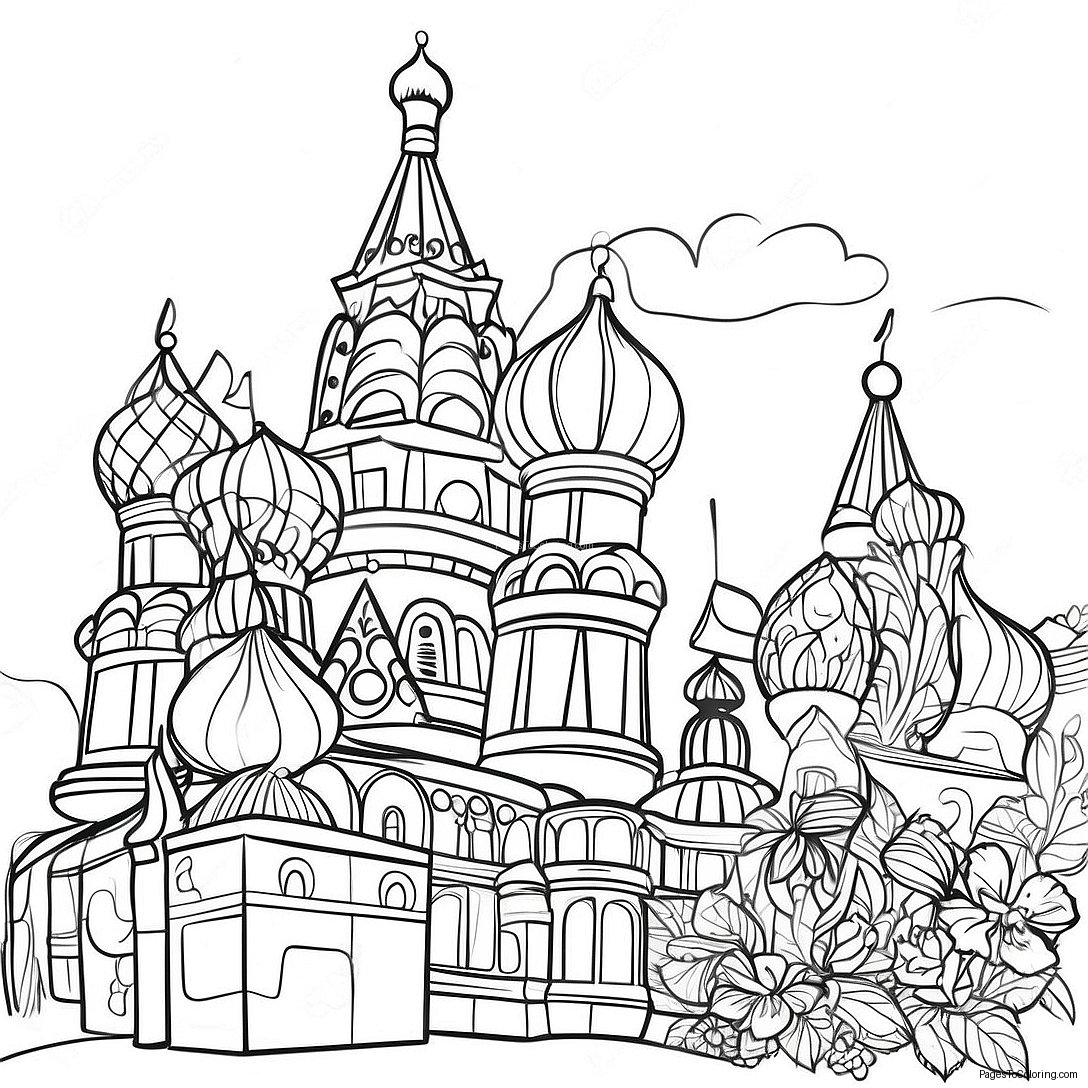 Russia Coloring Page 34932 28100 Russia Coloring Page 34932 28100