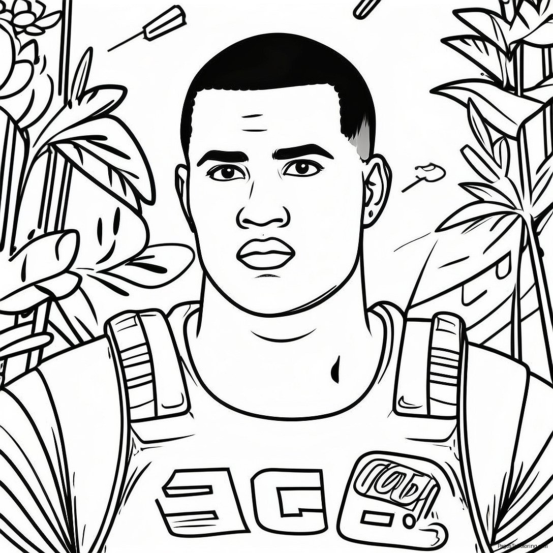 Tua Tagovailoa Coloring Page 45312 36323