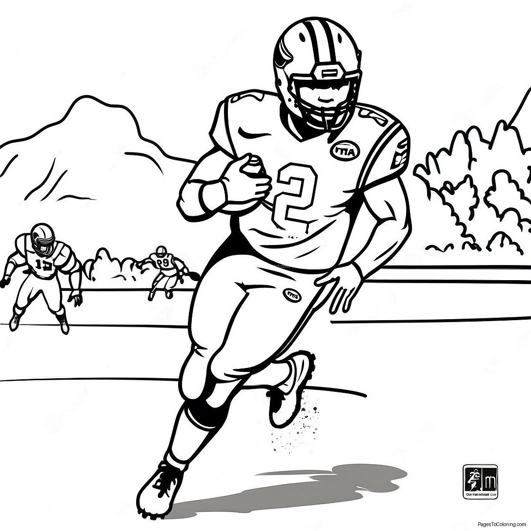 Tua Tagovailoa In Action Coloring Page 45313 36325