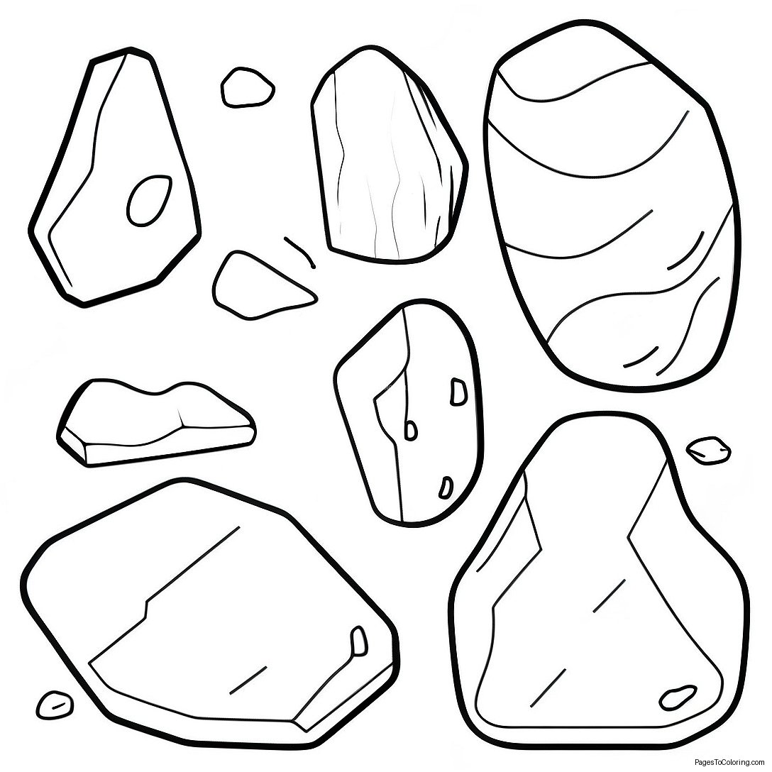 Types Of Rocks Coloring Page 22563 18285