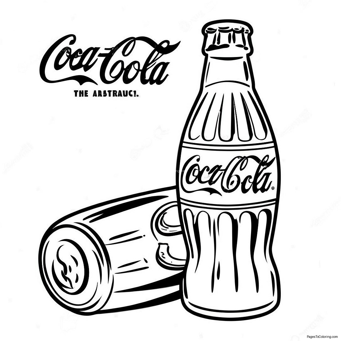 Vintage Coca Cola Bottle Coloring Page 19794 16094