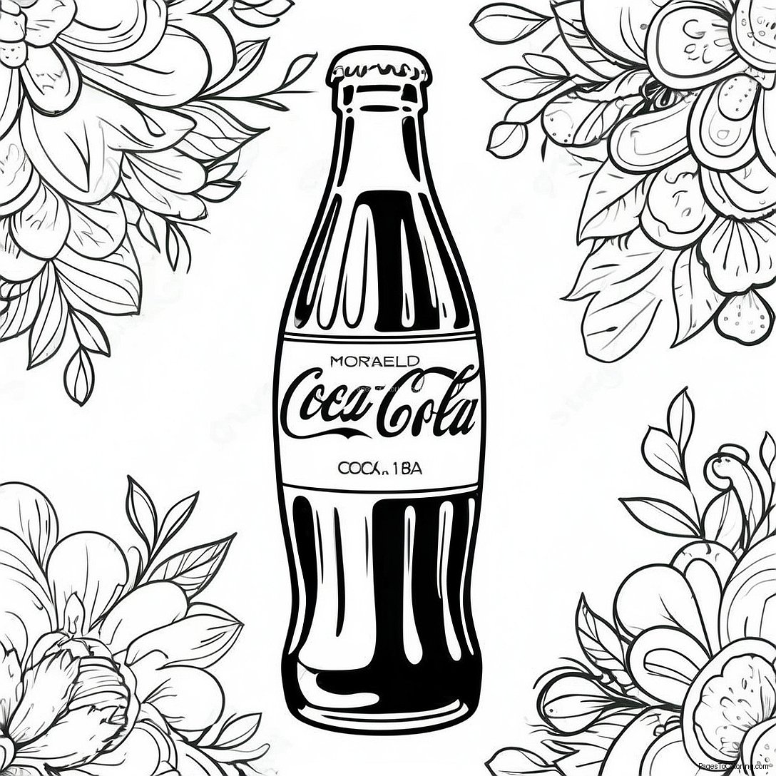 Vintage Coca Cola Bottle Coloring Page 19794 16095