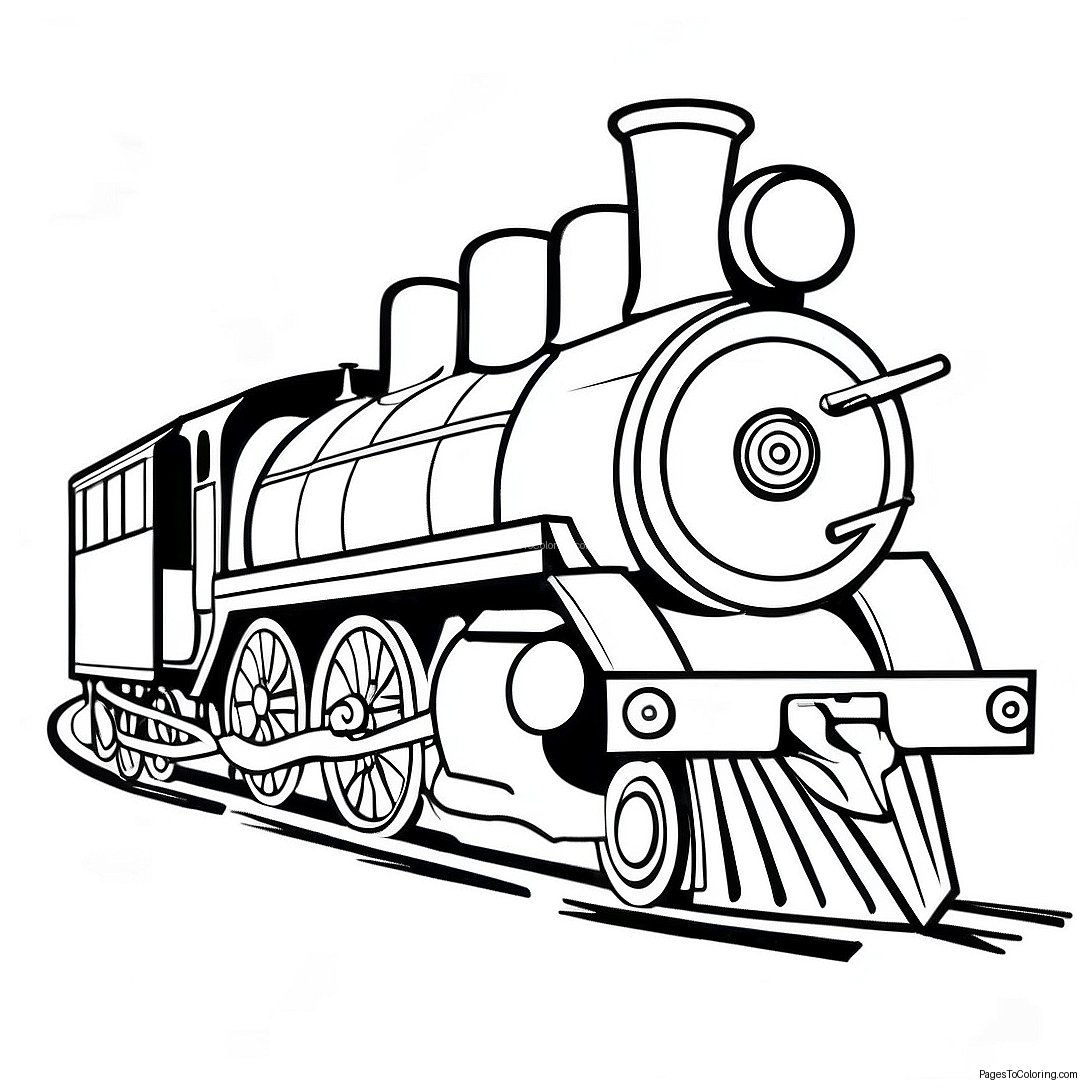 Vintage Locomotive Coloring Page 37543 30185