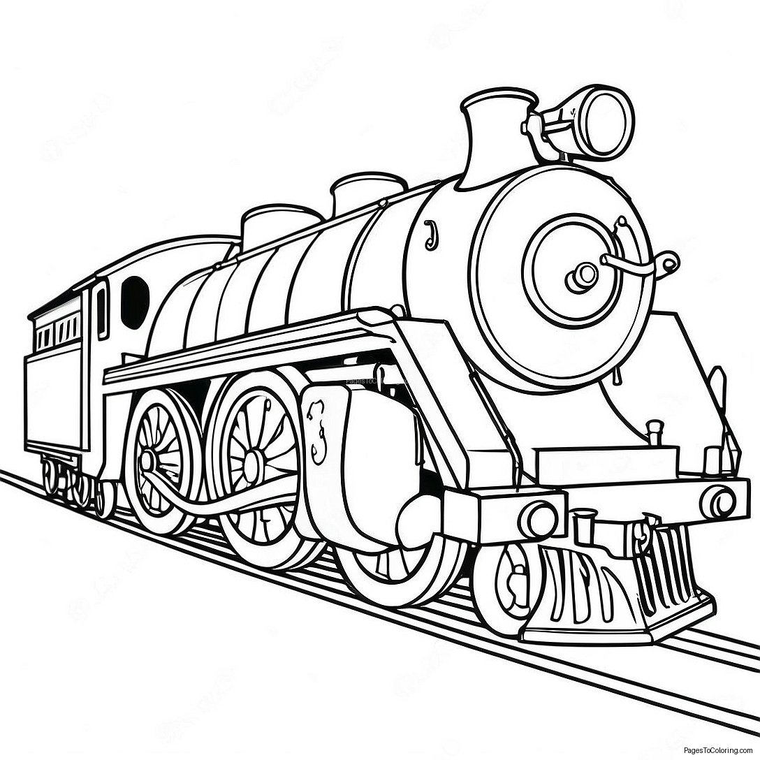 Vintage Locomotive Coloring Page 37543 30188