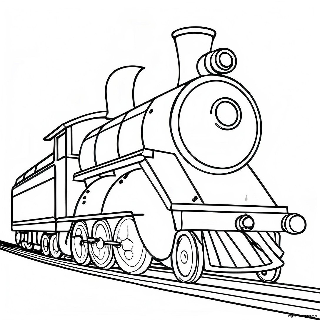Vintage Toy Train Coloring Page 73763 59244