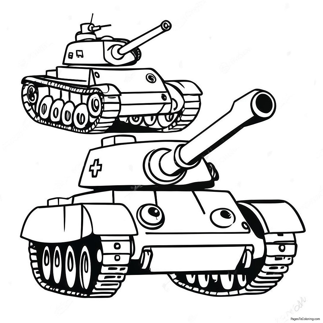 Vintage Ww2 Tank Coloring Page 20674 16793