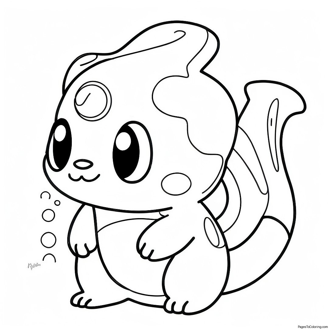 Water Type Pokemon Coloring Page 19663 15985