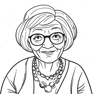 Grandma Coloring Page 10001-8314