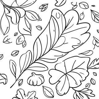 Fall Leaf Coloring Page 10011-8327