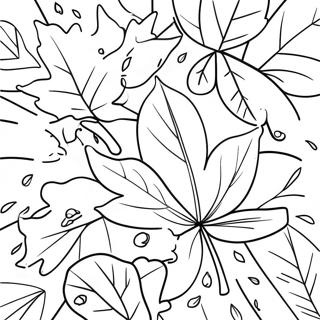 Fall Leaf Coloring Page 10011-8328