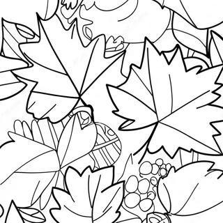 Fall Leaf Coloring Pages