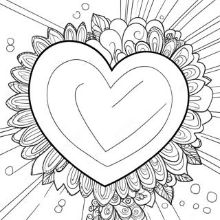 Sad Broken Heart Coloring Page 10032-8342