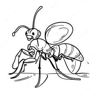 Ant Coloring Page 10041-8348