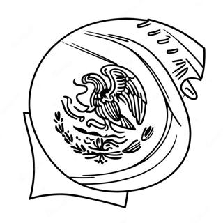 Mexican Flag Coloring Page 10071-8380