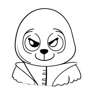 Sans Coloring Pages