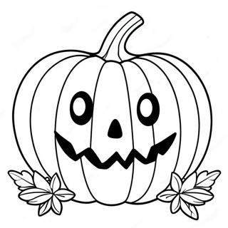 Smiling Jack O Lantern Coloring Page 10112-8404