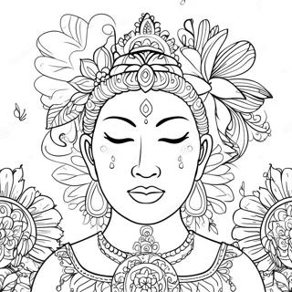 Mindful Breathing Coloring Page 10132-8421