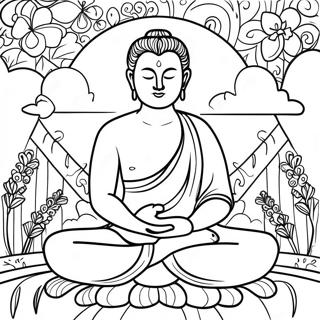 Mindful Breathing Coloring Page 10132-8422