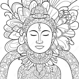 Mindful Breathing Coloring Page 10132-8424