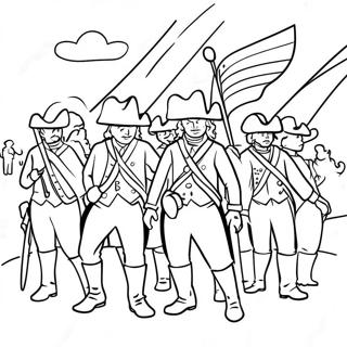 Patriotic American Revolution Coloring Page 10142-8430