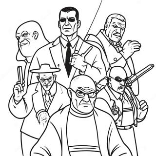 Bad Guys Coloring Pages