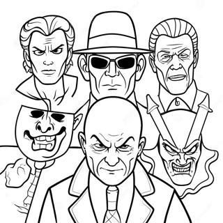 Bad Guys Coloring Page 10161-8443