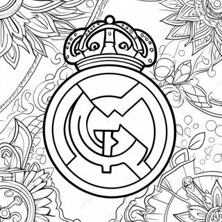 Real Madrid Logo Coloring Page 10181-8459