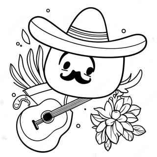 Cinco De Mayo Celebration Coloring Page 10211-8483