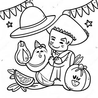 Cinco De Mayo Celebration Coloring Page 10211-8484